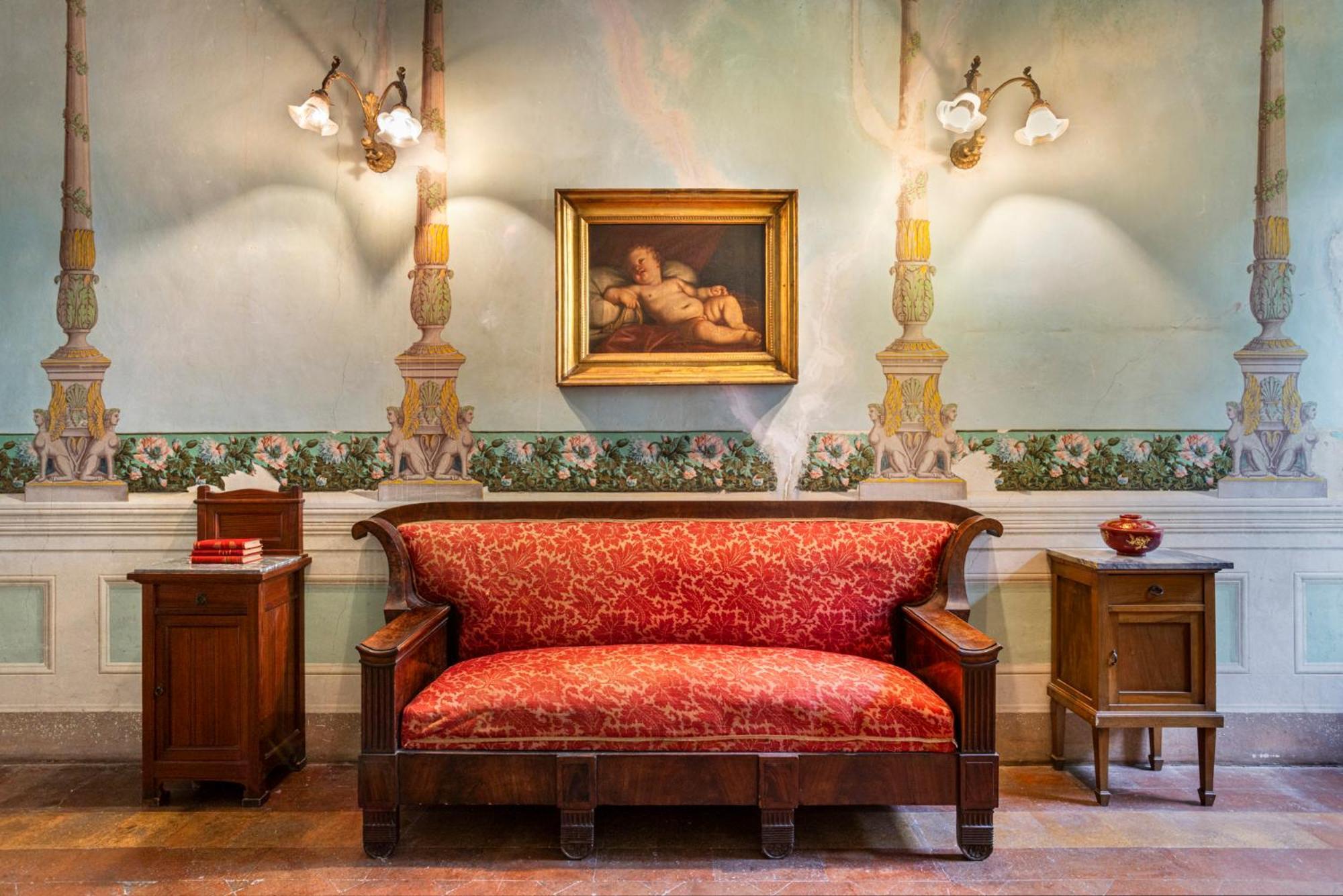 B&B In An 1800S Frescoed Villa With Panoramic Solarium And Historic Park - Villa Mastrangelo 库里德尔特伦托 外观 照片