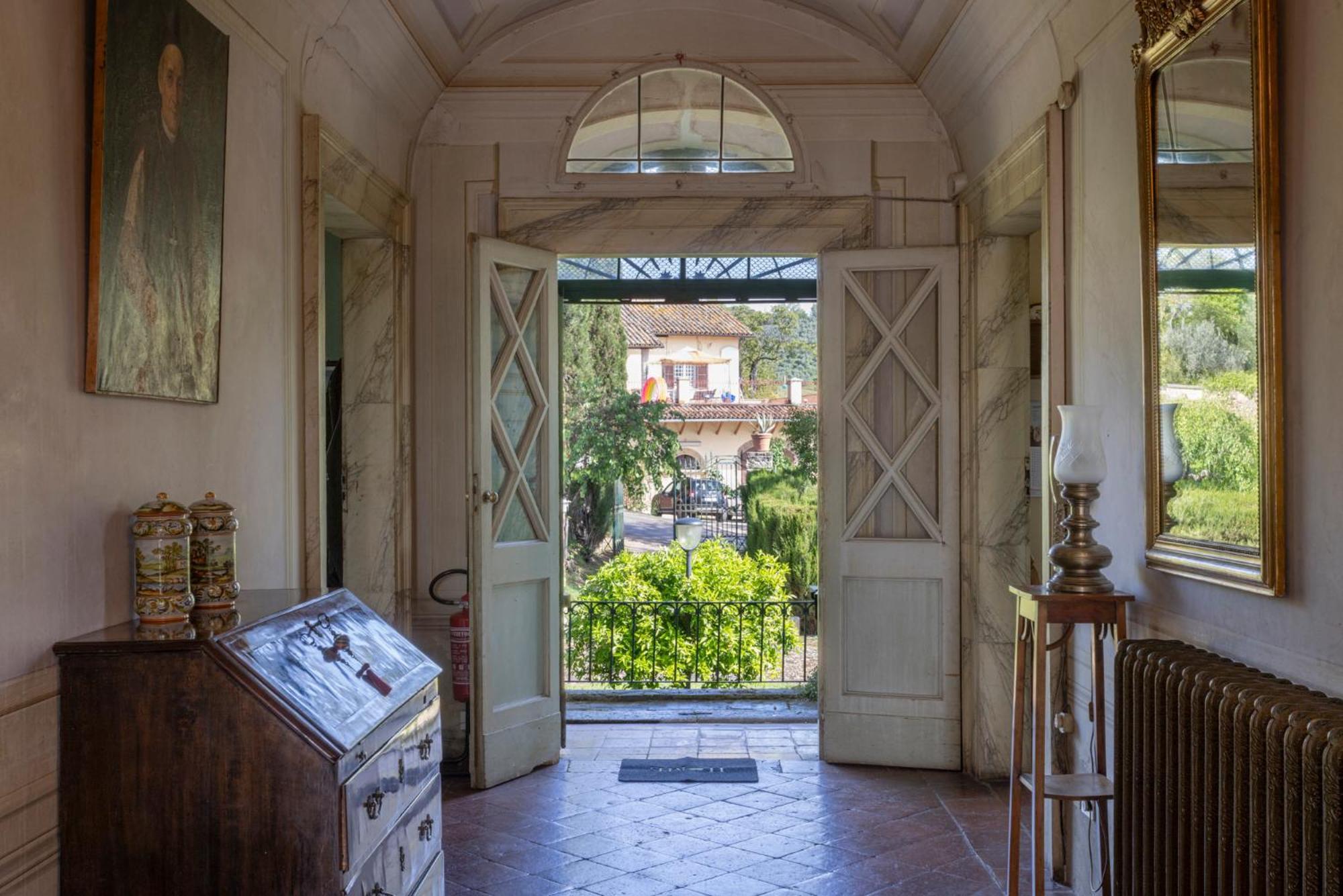 B&B In An 1800S Frescoed Villa With Panoramic Solarium And Historic Park - Villa Mastrangelo 库里德尔特伦托 外观 照片