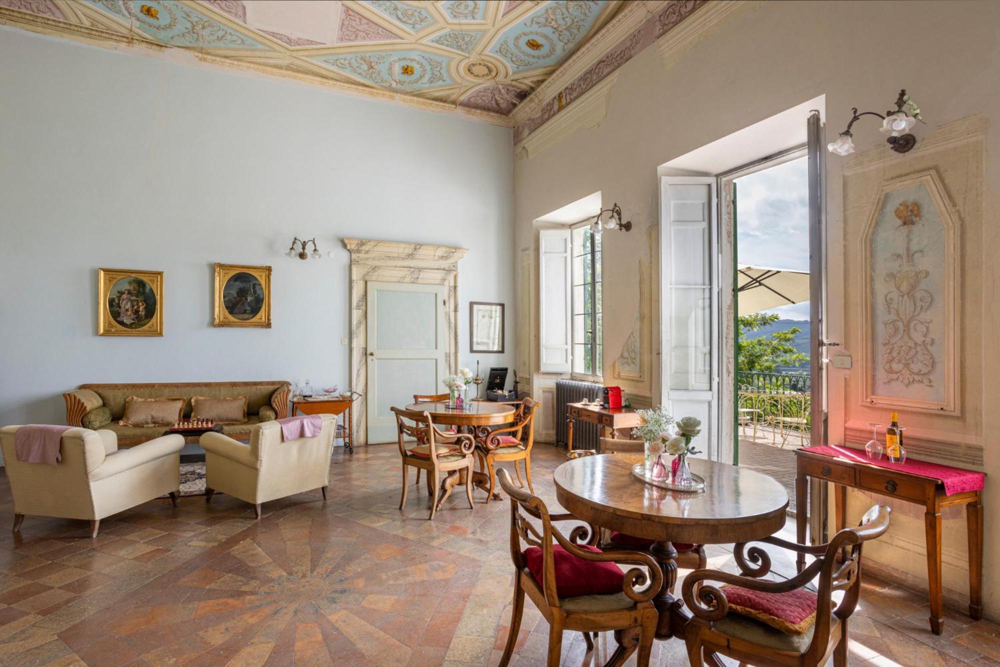 B&B In An 1800S Frescoed Villa With Panoramic Solarium And Historic Park - Villa Mastrangelo 库里德尔特伦托 外观 照片