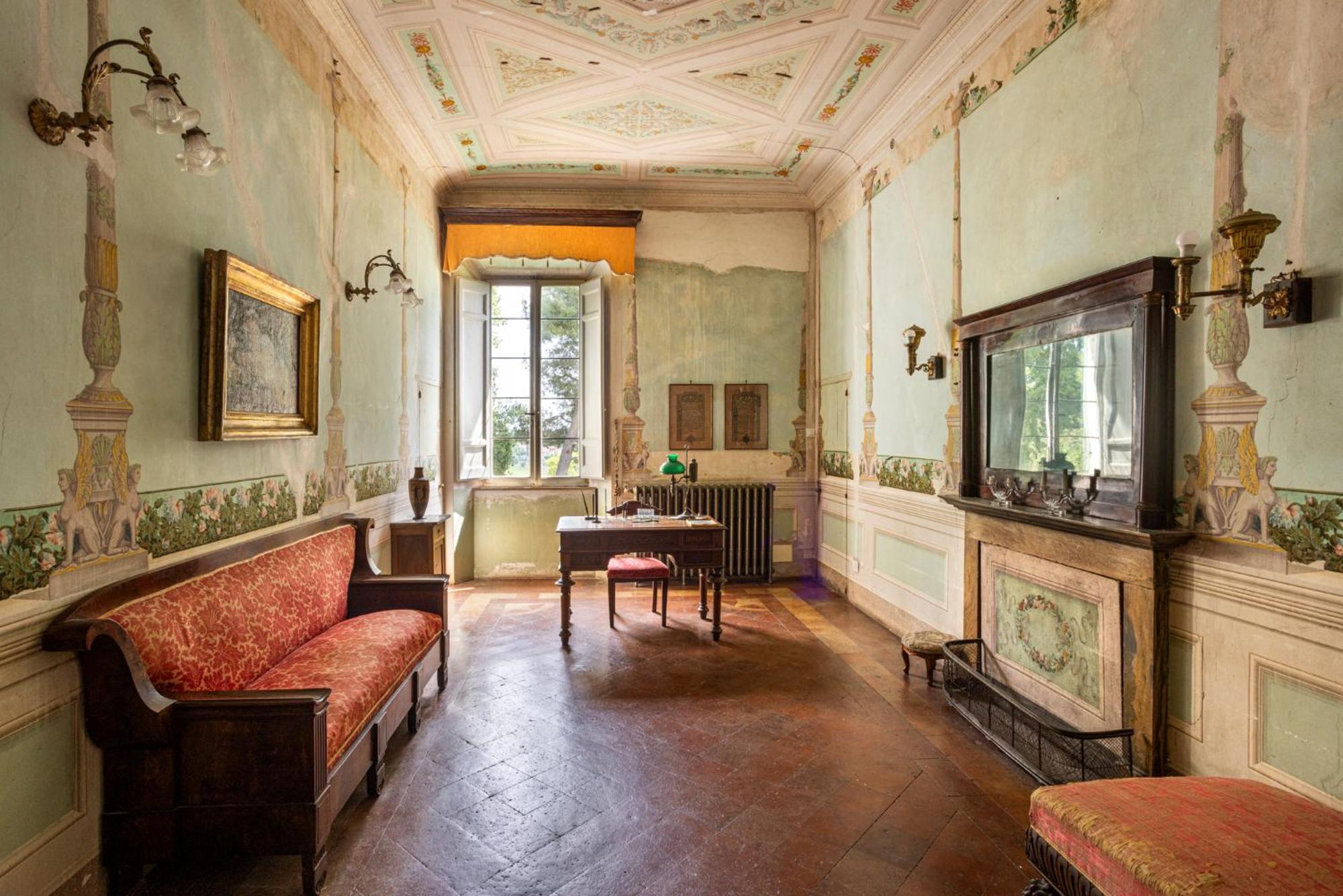 B&B In An 1800S Frescoed Villa With Panoramic Solarium And Historic Park - Villa Mastrangelo 库里德尔特伦托 外观 照片